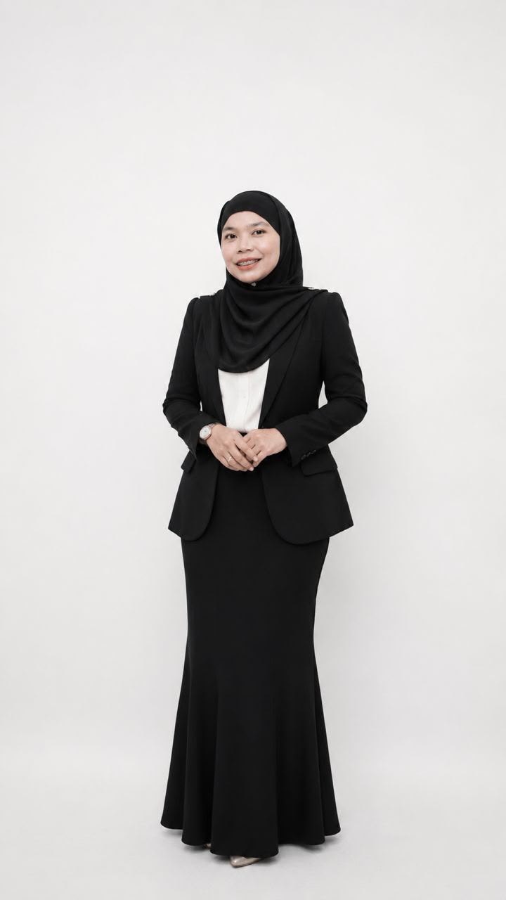 Fifi Natasya dalam pakaian profesional